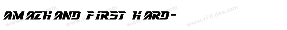 AmazHand First Hard字体转换